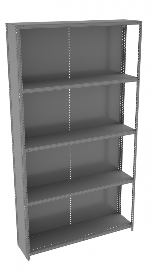 5 Shelf Q-Line Shelving Closed Adder Unit - 22 Gauge