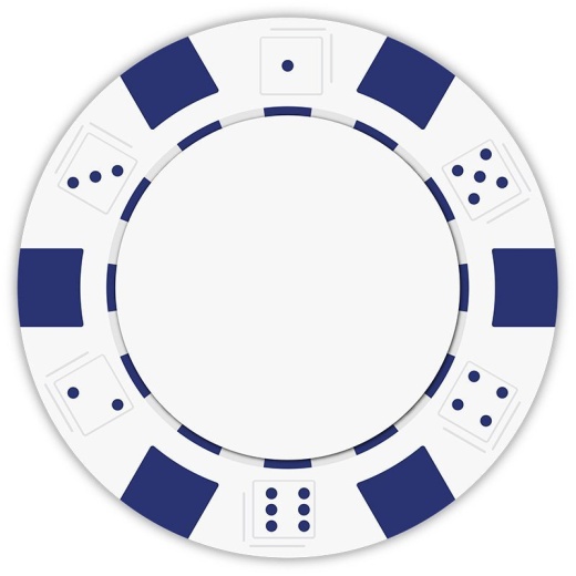 Striped Dice Poker Chips