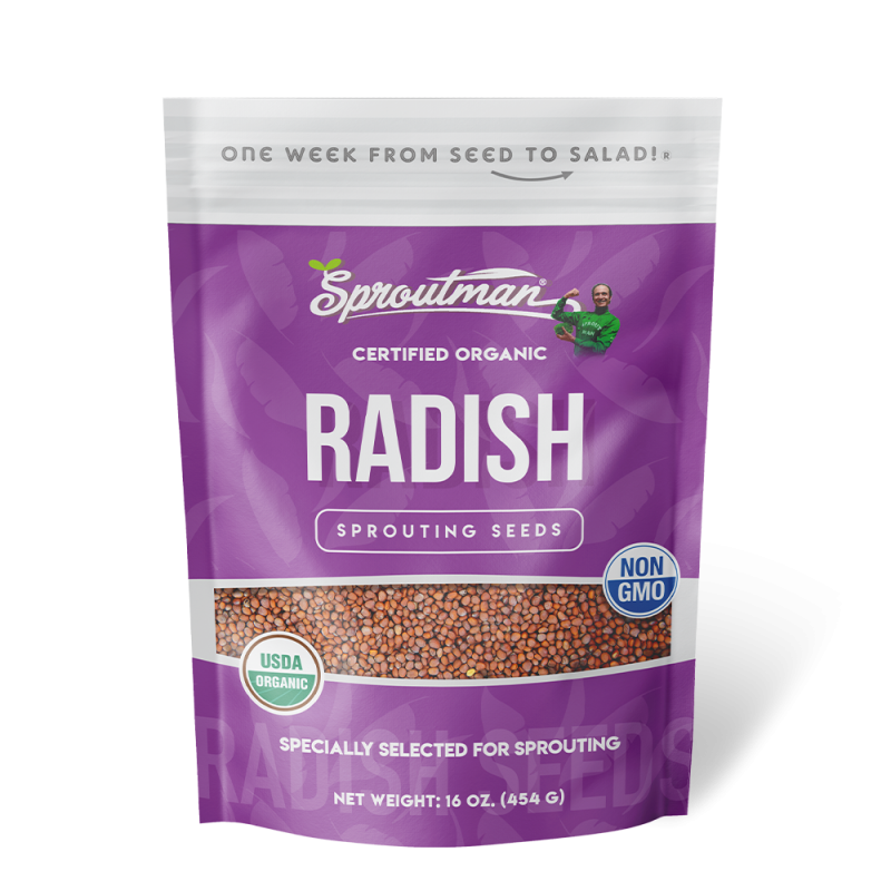 Sproutman® Organic Radish Sprouting Seeds (16 Oz)