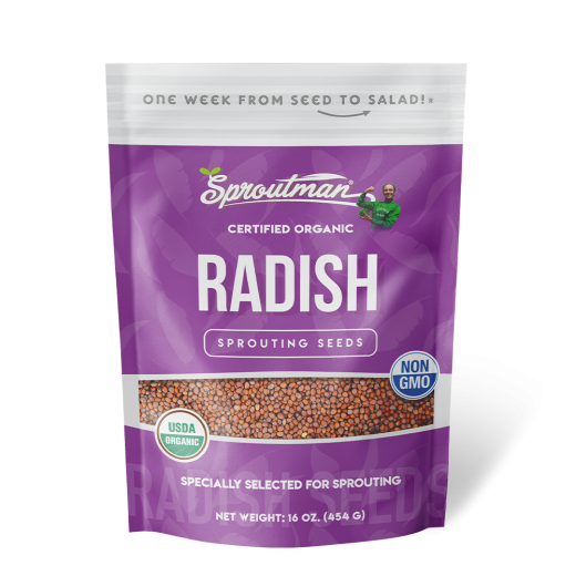 Sproutman Organic Radish Sprouting Seeds (16 Oz)