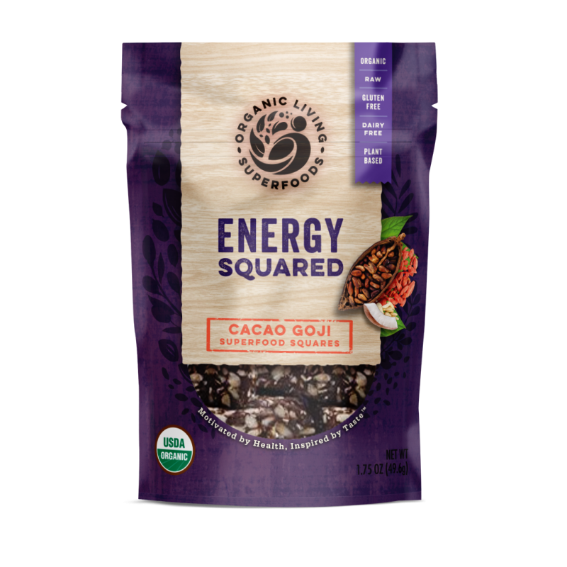 Organic Cacao Goji Superfood Energy Squares