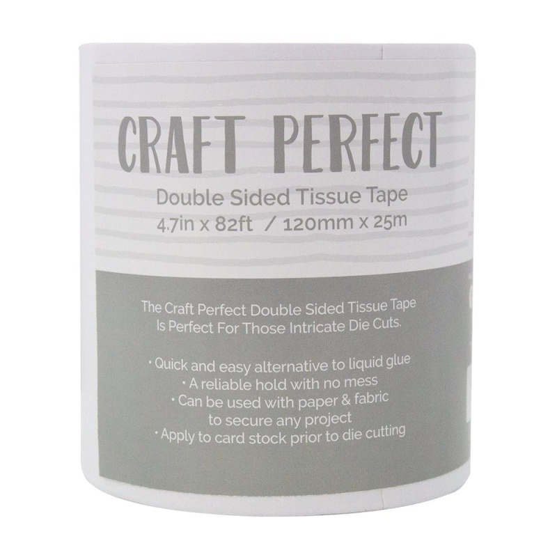 Adhesives - Double Sided Tissue Tape - 120Mm X 25m