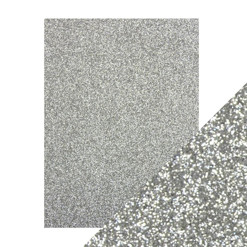 8.5x11 Black Sapphire Glitter Cardstock (5 pack) - 9963e