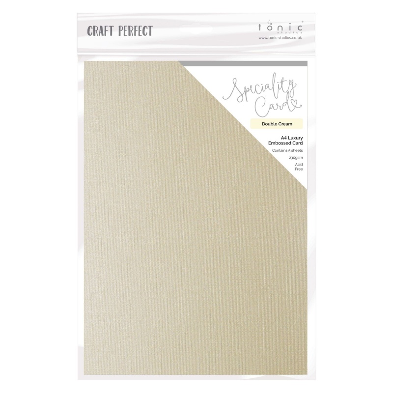 Speciality Card - Double Cream - 8.5"X11" (5/Pk) - Spring Meadow Trend