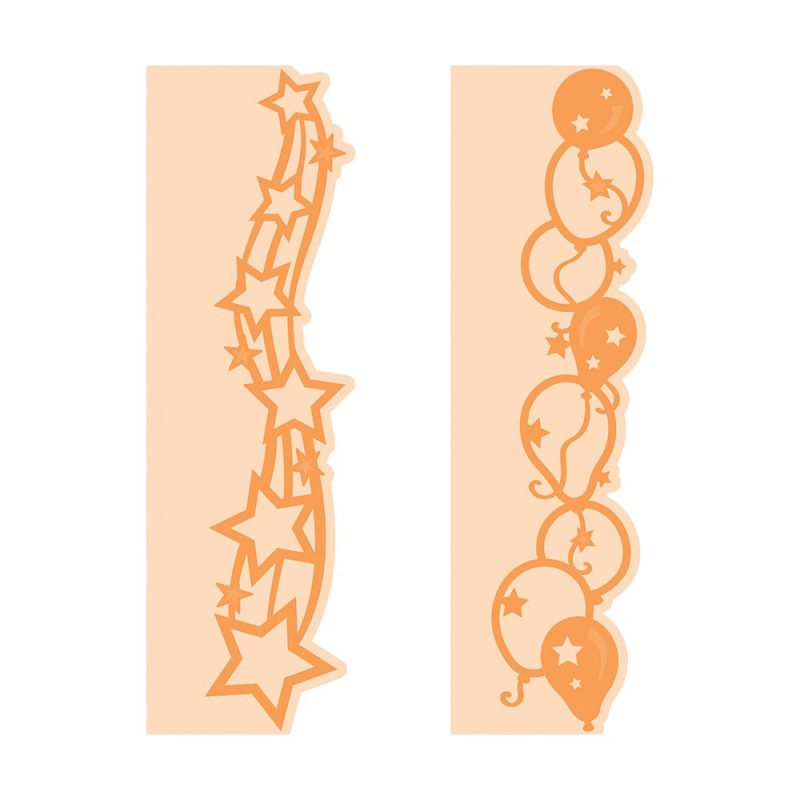 Simplicity Strips - Balloons & Stars - Die Set