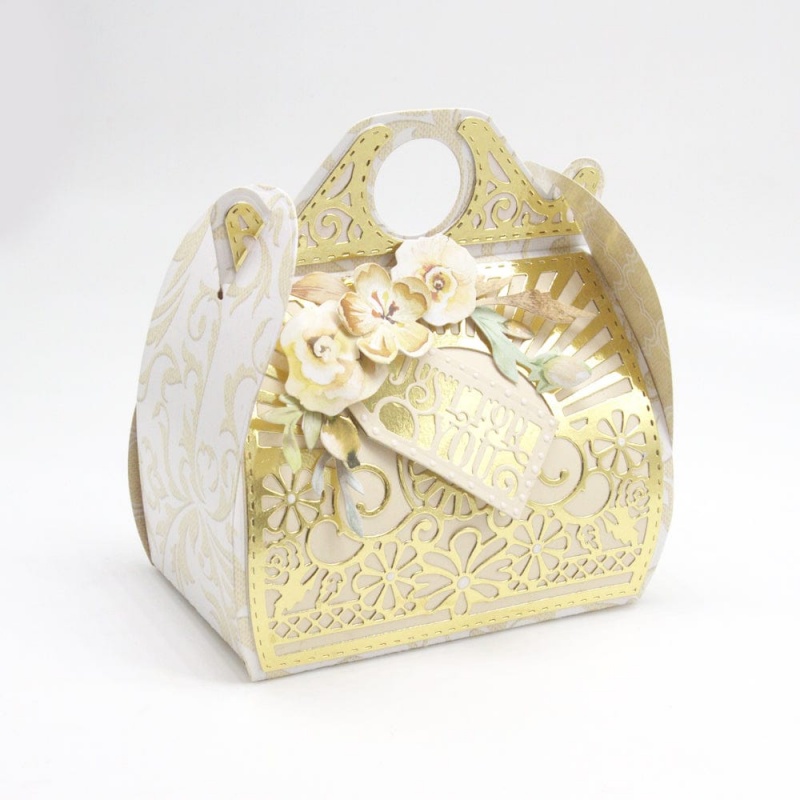 Delicate Floral Handbag Die Set