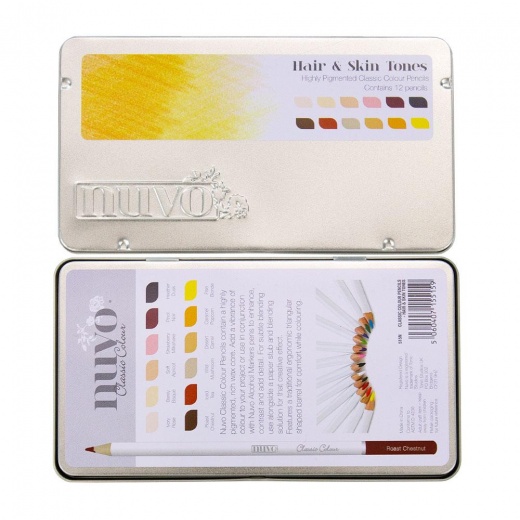 Nuvo Alcohol Markers Hair & Skin Tones - 12/Pkg