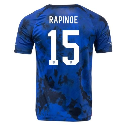 2022 Usa Rapinoe #15 Away Soccer Jersey, Size: 2Xl
