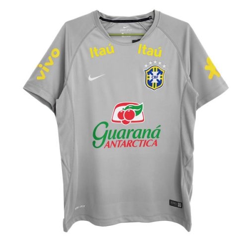 2022 Brazil Gray Training Soccer Jersey, Size: Xl