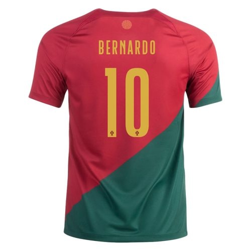2022 Portugal Bernardo #10 Home Soccer Jersey, Size: Xl