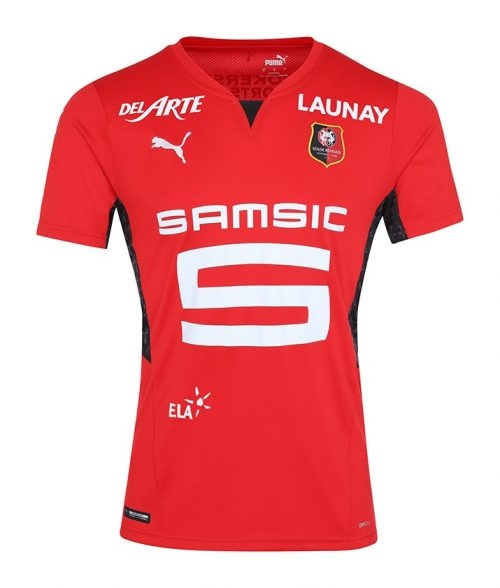 2021-2022 Stade Rennais Home Soccer Jersey