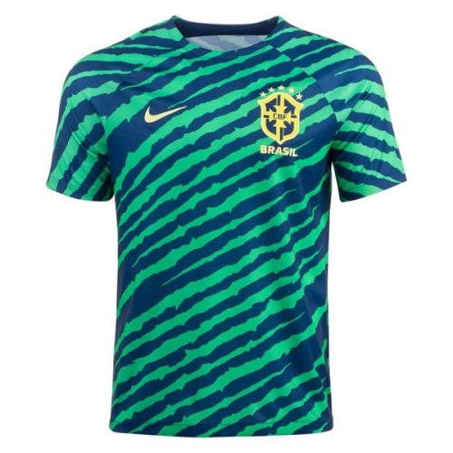 2022 Brazil Dark Green Training Soccer Jersey