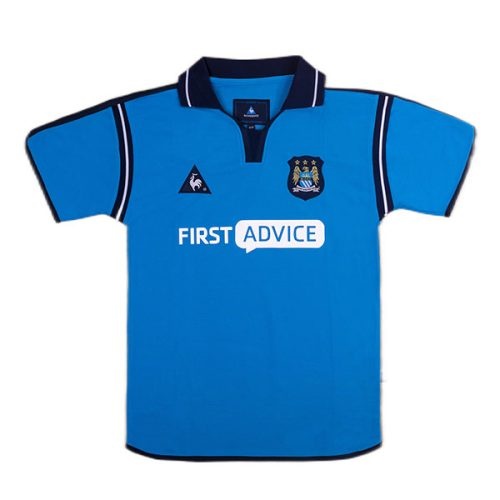 Retro 2002-2003 Manchester City Home Soccer Jersey, Size: m