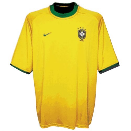 Retro 2000 Brazil Home Soccer Jersey