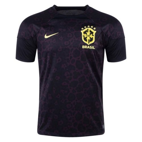 2022 Brazil Goalkeeper Black Soccer Jersey