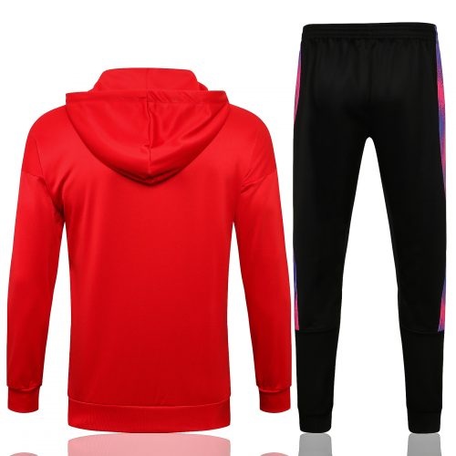 2021-2022 Psg Hoodie Jacket + Pants Training Suit Red, Size: s