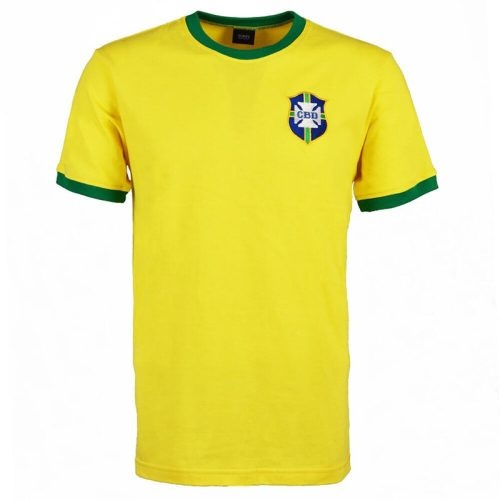 Retro 1970 Brazil Home Soccer Jersey