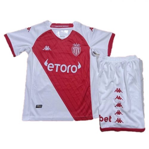 Kids 2022-2023 AS Monaco Home Soccer Kit