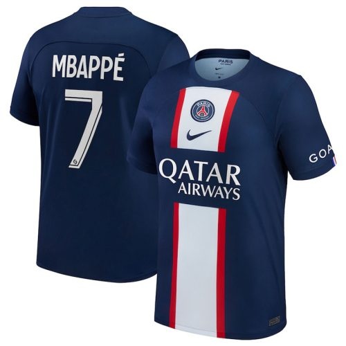 2022-2023 PSG Mbappe #7 Home Soccer Jersey