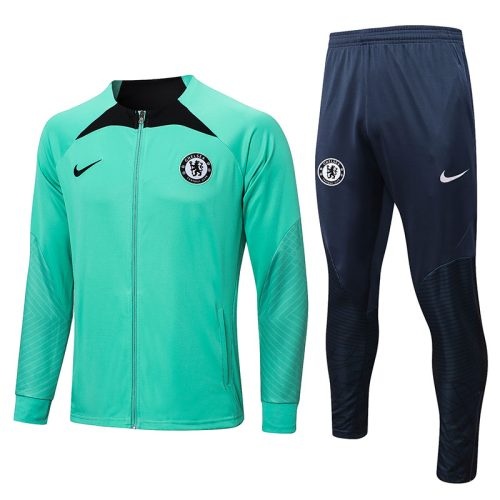 2022-2023 Chelsea Jacket + Pants Training Suit Green, Size: 2Xl