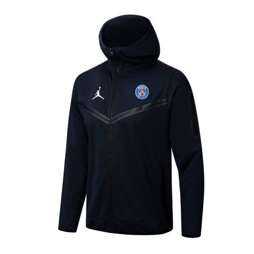 2022-2023 PSG Hoodie Jacket + Pants Training Suit Blue