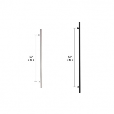 Emtek 86188-US19 Stainless Steel 72 Square Door Pull