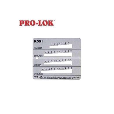 Pro-Lok Key Decoder for Kwikset, Schlage, Weiser & Weslock Locks