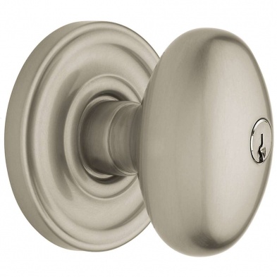 Baldwin 5225-150-FD Egg Dummy Knob with Classic Rose