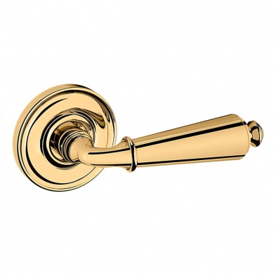 Baldwin 5125.031-Rdm Estate Half Dummy Lever W-5048 Rose - Elegant Door Hardware