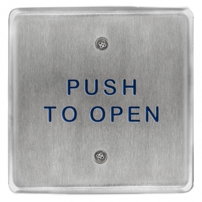 Bea 10Pbs45 Stainless Steel Push Plate, 4.5 Square
