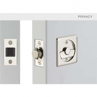 Emtek 2135-US26 Square Tubular Privacy Pocket Door Lock
