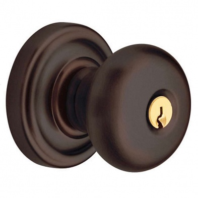 Baldwin 5205-112-Fd Classic Dummy Knob With Classic Rose