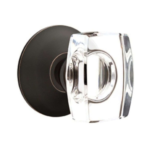 Emtek C5057WS-US10B Crystal Series Windsor Crystal Grade 2 Knobset