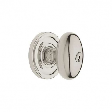 Baldwin 5228-055 Entr Egg Entry Knob With Classic Rose