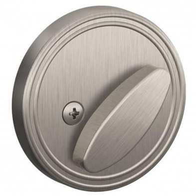 Schlage Jd81 619 One-Sided Deadbolt Satin Nickel Exterior Plate