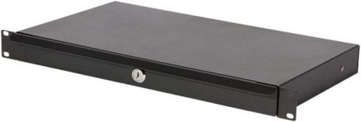 1U Shallow Locking Rack Mount Drawer – 12″ Depth