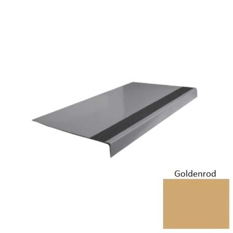 Flextones Goldenrod Type 170 Distinct Designs Rubber - 12 1/4" X 72" Stair Tread - Smooth