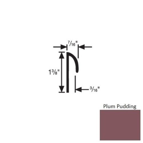 Plum Pudding Vinyl Tapered Carpet Cove Cap
