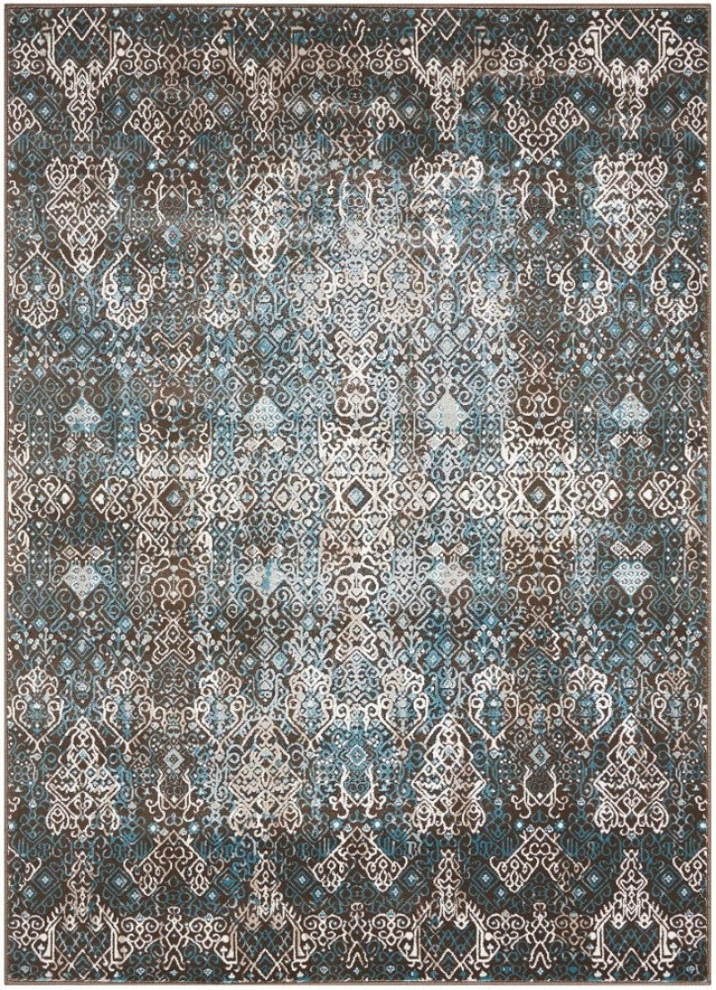 Nourison Karma Blue Transitional Area Rug, 9 ft x 13 ft