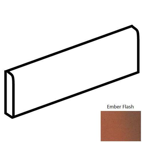 Quarry Tile Ember Flash Bullnose Trim