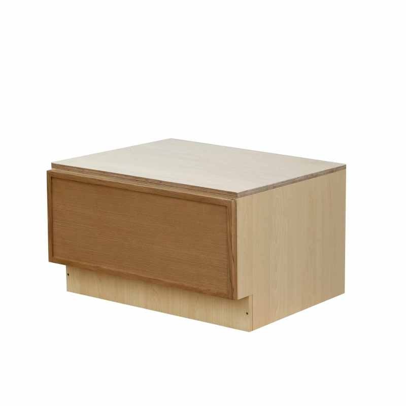Shady Oak Slim Shaker Wood Kitchen Oven Drawer Base Cabinet - 30" X 24" X 16" (Assembly Required) - Oak