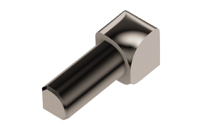 Rondec 90 Degree Inside Corner Metal Tile Edging Trim - Polished Nickel Anodized Aluminum