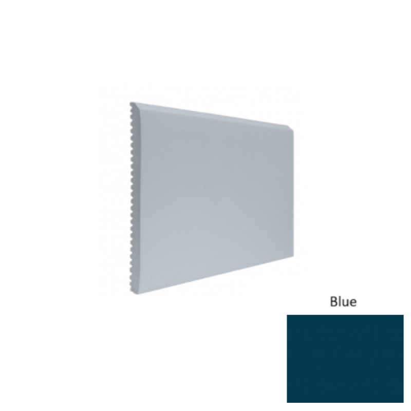 Contours #65 Vertical Blue Rubber Profiled Wall Base - Satin