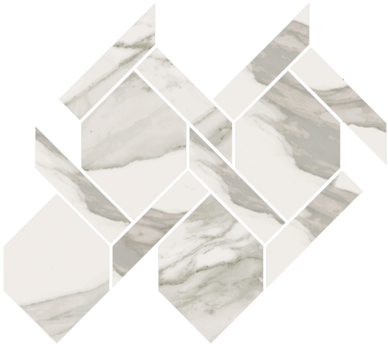 Stratus Grigio Porcelain Mosaic - Rope