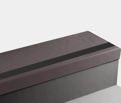 Johnsonite Burgundy Cubis Rubber Stair Tread