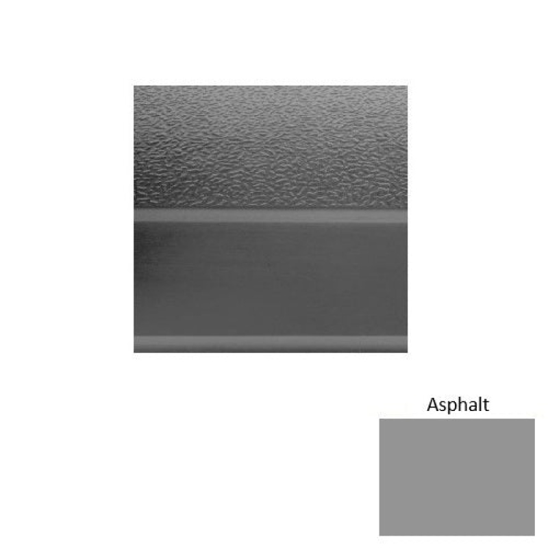 Solid 93 Asphalt Textured Rubber Stair Tread