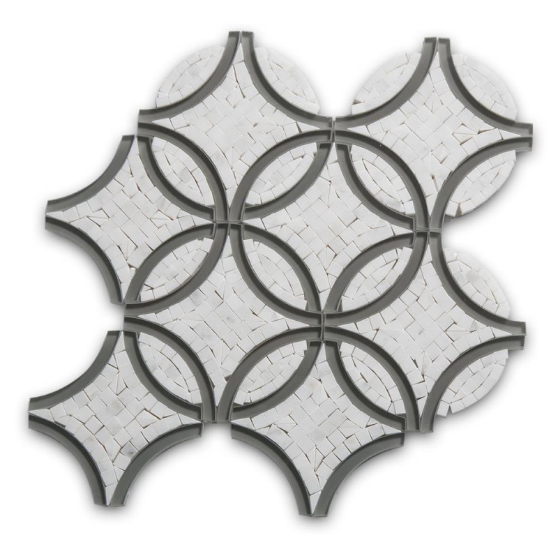 Vitruvius Stone Waterjet Marble Mosaic - Polished