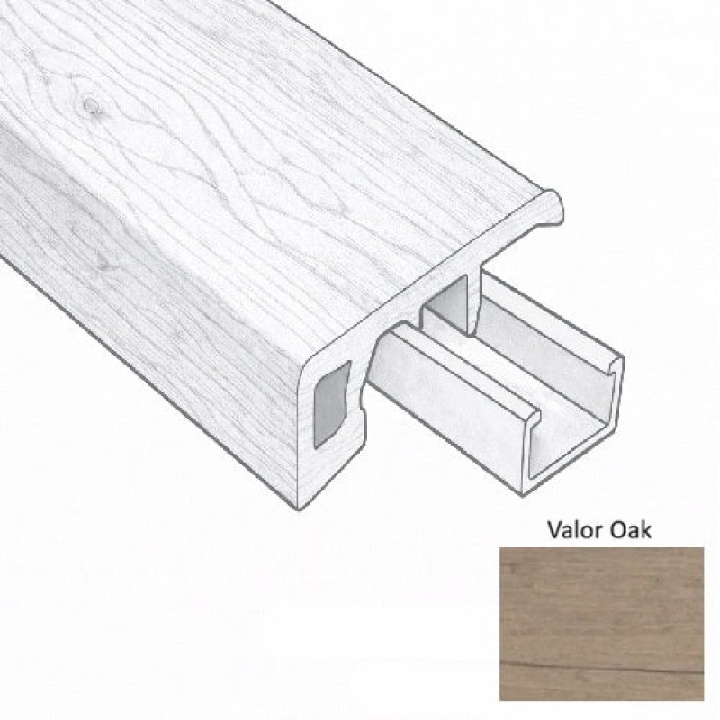 Coretec Plus Premium 7 Inch Valor Oak Luxury Vinyl Moulding / Trim – 94" Baby Threshold - UV Acrylic