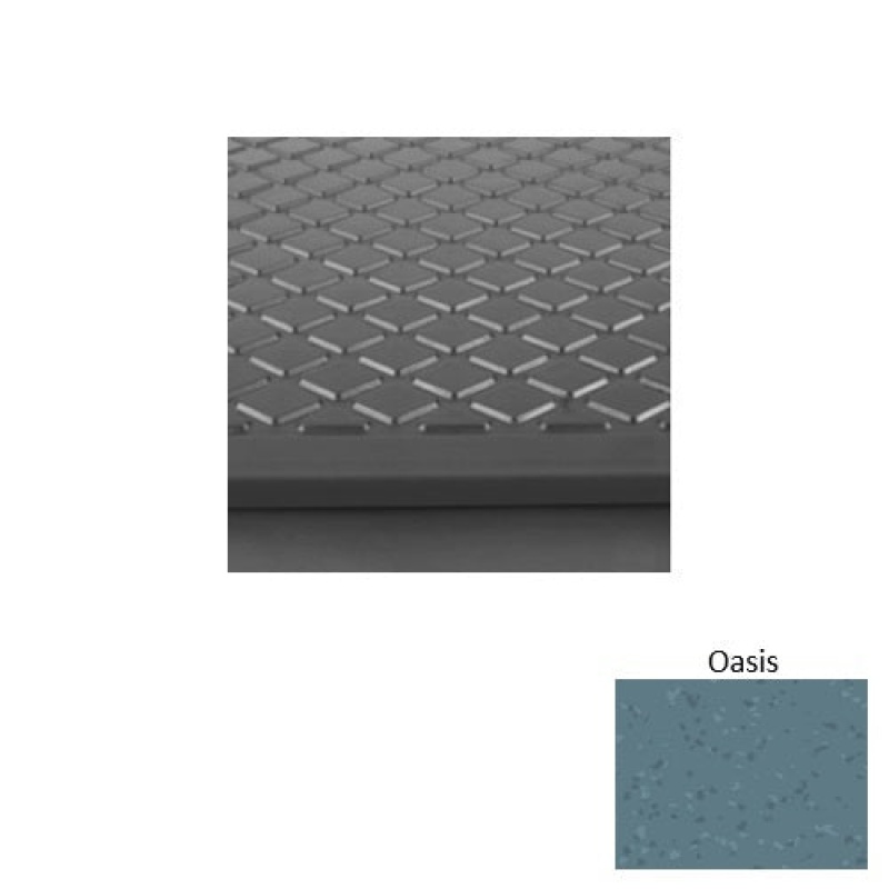 Symmetry 30 Oasis Diamond Rubber (Sq) Stair Tread With Dupont Kevlar - Textured