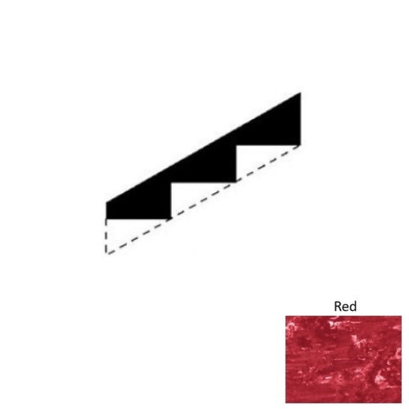 Marbleized Red Rubber Stringers - Smooth